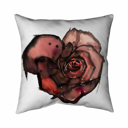 BEGIN HOME DECOR 20 x 20 in. Dark Rose-Double Sided Print Indoor Pillow 5541-2020-FL289